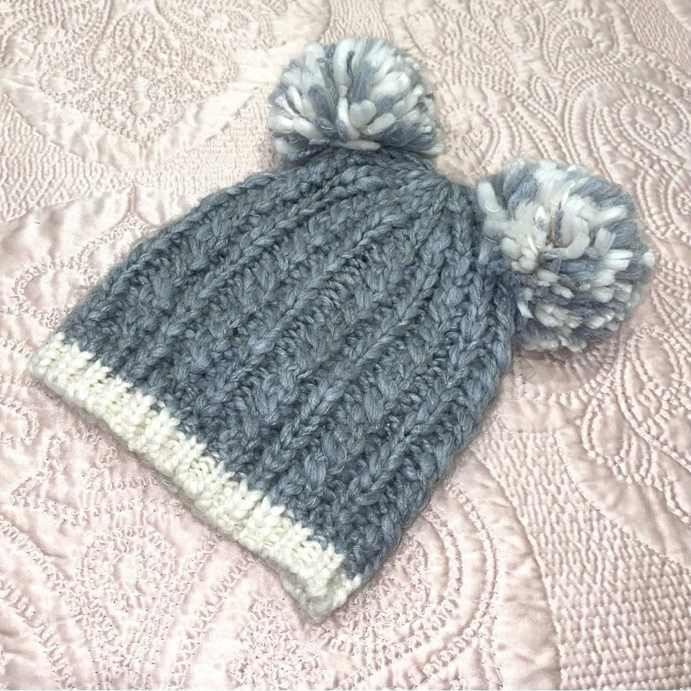 NWOT Urban Outfitters x Cooperative Soft Knit Double Pom Beanie - OS